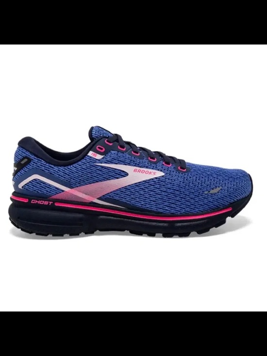Brooks Shoes - Brooks Ghost 15 Neutral Running Shoe 8.5 Medium (B) Blue Peacoat Pink